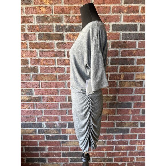 NWT Athleta Solstice Tee Dress - gray - rouched sides - womens size S - Picture 8 of 10
